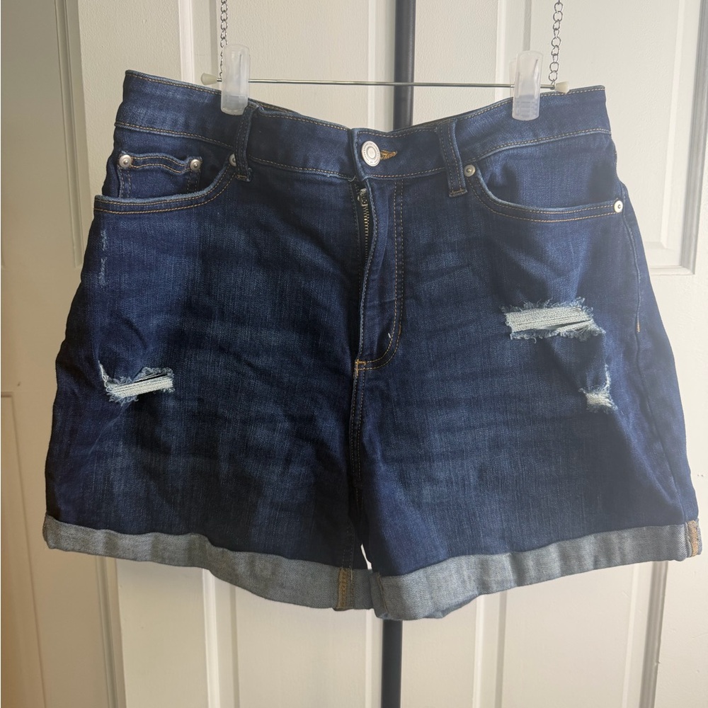 LC Lauren Conrad Dark Blue Jean Shorts